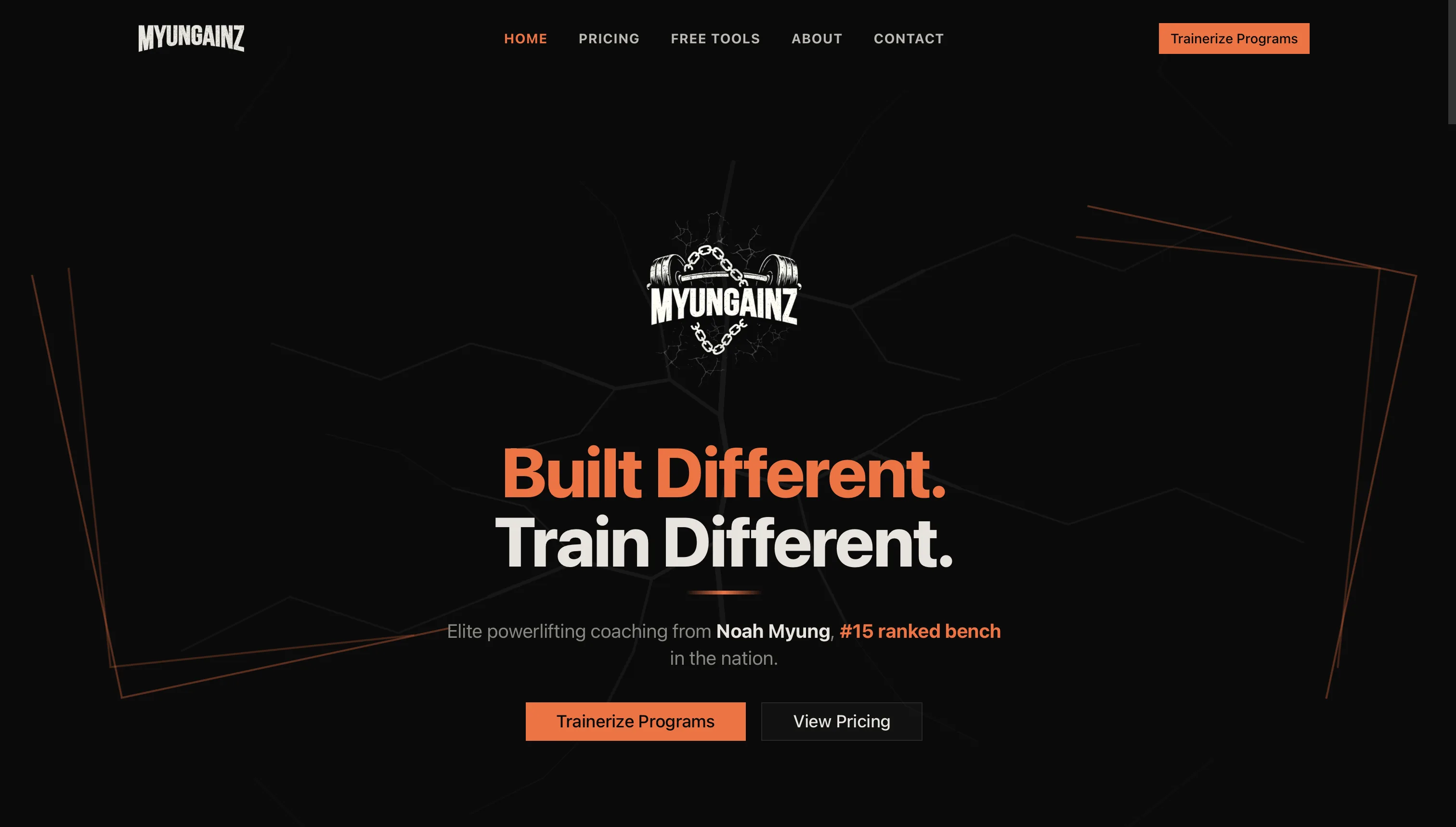 MYUNGAINZ website preview